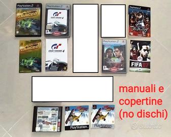 Manuali Copertine Custodie (PS2, PS1) [no dischi]