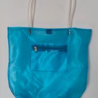 Borsa shopper mare capiente blu