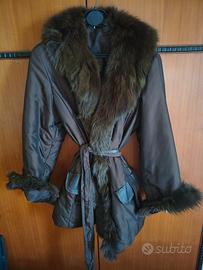 Giaccone impermeabile marrone