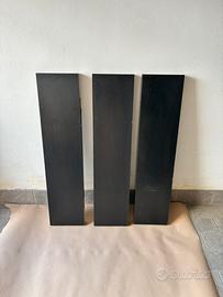 LACK Mensola, marrone-nero, 110x26 cm