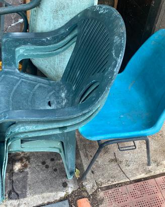 Sedie giardino plastica