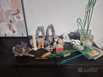 lotto materiale acquario 