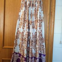 Pantaloni palazzo con fantasia 