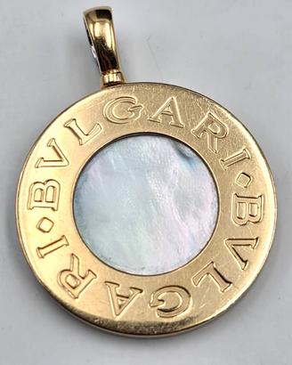 CIONDOLO BVLGARI ORO ACCIAIO MADREPERLA ONICE