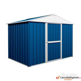 Box baracca lamiera Acciaio 275x175cm blu