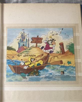 Album 400 francobolli+ foglietti rari disney