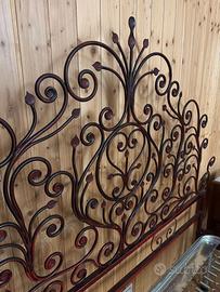 Letto Matrimoniale Vintage anni '60 in Ferro + Ret