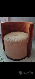 Poltroncina vintage anni '70 tessuto.