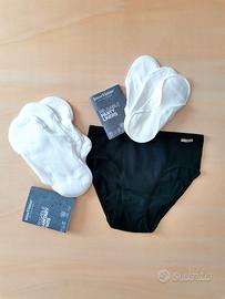 set salvaslip e assorbenti lavabili+mutandina