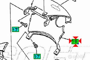 -Coperchio posteriore Yamaha Majesty 125