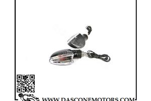 COPPIA FRECCE TNT DEMON CARBON LOOK / TRASPARENTI 