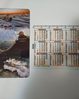 Calendario tascabile plast Guardia di Finanza 2026