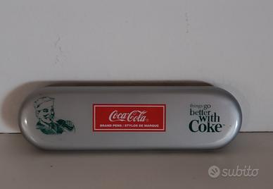 Astuccio Coca-Cola grigio vintage 17x5 cm