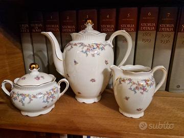 servizio da caffè in porcellana bavaria