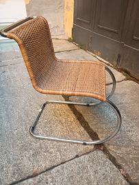sedia vintage Mies Van Der Rohe Bauhaus