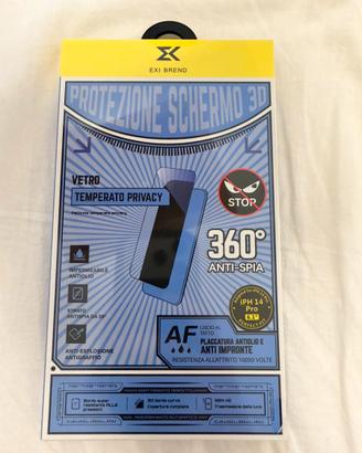 Vetro temperato privacy iphone 14 pro