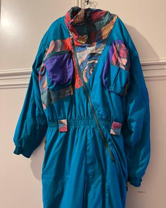 Tuta sci vintage marchio Storm multicolor