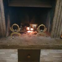 capifuoco alari per camino vintage