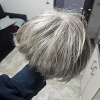 parrucca grigio per donna