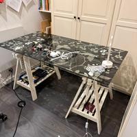 Scrivania ikea cristallo