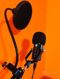 🟥PREZZO😱SUPER PRODOTTO⭐MICROFONO USB CON BRACCIO