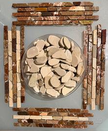 Ciottoli di fiume  bianchi sfusi, ma tagliati.