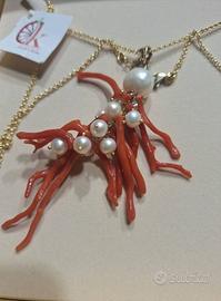 Collana in argento bagnato oro