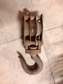 Carrucola tripla d’epoca