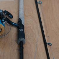 canna da pesca in carbonio usata pochissimo