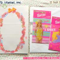 BARBIE Vintage Carta Lettere 1975 Adesivi 1999