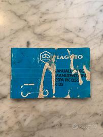 Libretto uso e manutenzione VESPA PK125S e PK125