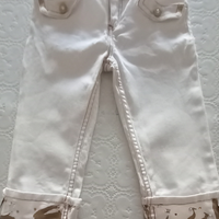 Jeans bambina hannan montana tg 8 bianco