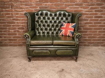 Divano Chester Chesterfield pelle green inglese 
