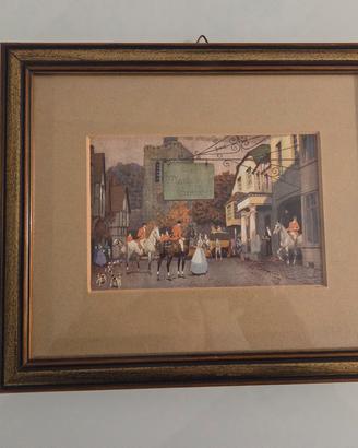 Splendido set di 3 acquerelli '900