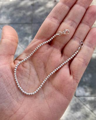 Bracciale in argento 925 a palline