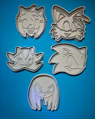 Set 5 formine biscotti personaggi Sonic
