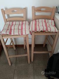 due sgabelli cucina isola bar