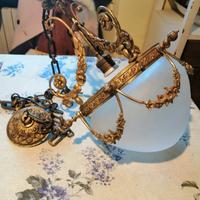 Lampadario francese in bronzo