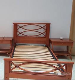 Letto singolo con comodino