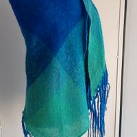 Il Fichu : Scialle d'archivio in pura  lana tessut