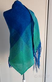 Il Fichu : Scialle d'archivio in pura  lana tessut