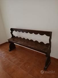 Panca da chiesa fine XVII/inizio XVIII secolo