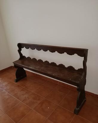 Panca da chiesa fine XVII/inizio XVIII secolo