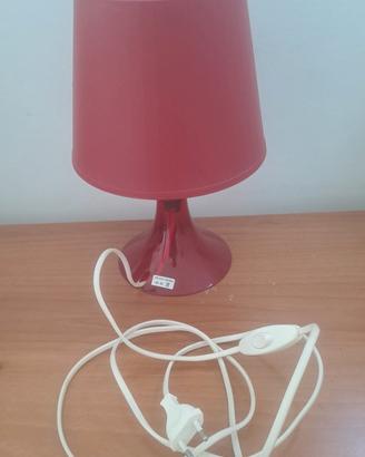Lampada da tavolo rossa