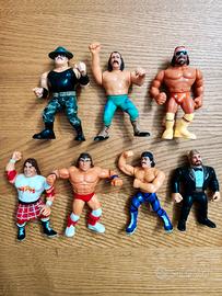 lotto 7 action figure wrestling WWE WWF vintage 