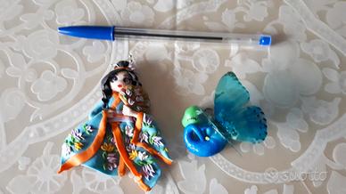 Geisha e draghetto in fimo