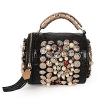 Moda rivetto strass borsa a tracolla