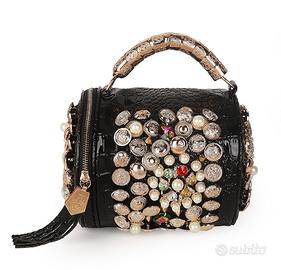 Moda rivetto strass borsa a tracolla