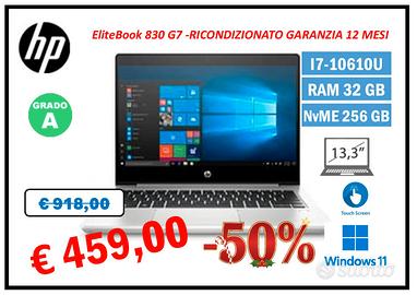 HP EliteBook 830 G7 | i7 | 32GB RAM | Touch-Win11