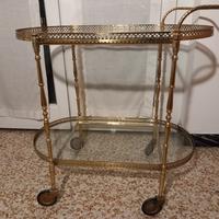 Carrello vintage in ottone